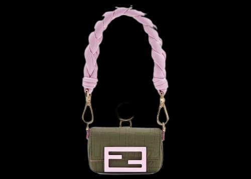 Fendi Nano Baguette Charm Pouch Green