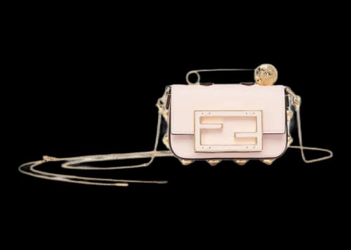 Fendi Fendace Nano Baguette Charm Pink