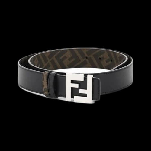 Fendi FF Leather Belt 'Nero'
