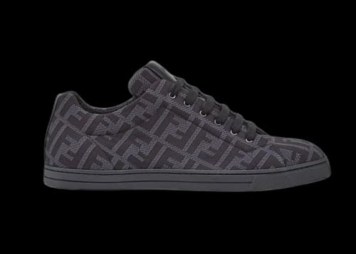 Fendi Tech Fabric Low Top Gray