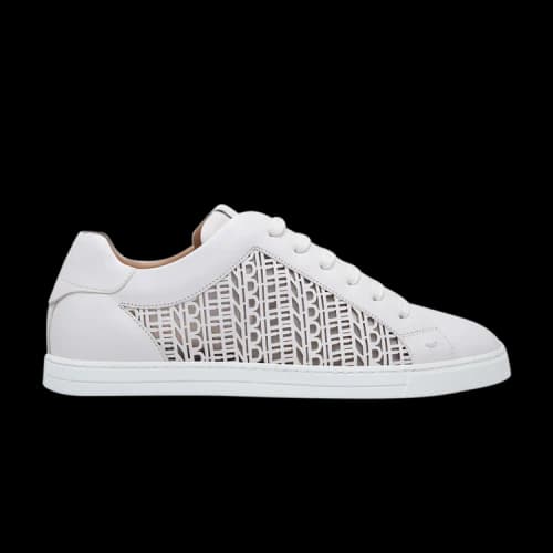 Fendi Leather 'Laser Cut Logo - White'