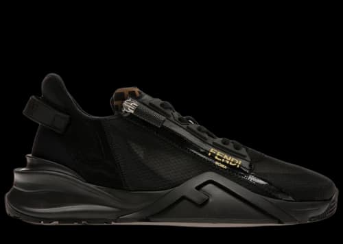 Fendi Nylon Low Top Black