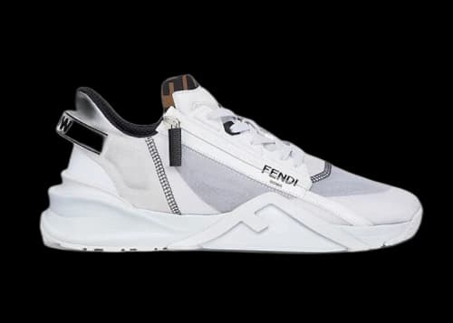 Fendi Nylon Low Top White