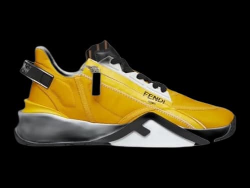 Fendi Flow Low Top Sunflower Yellow