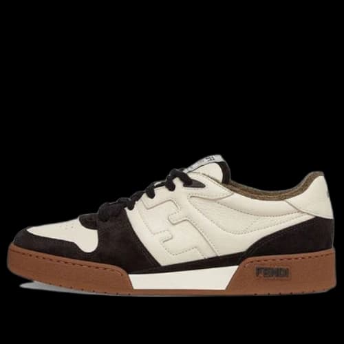 FENDI Match Low Top Suede 'Black Beige'