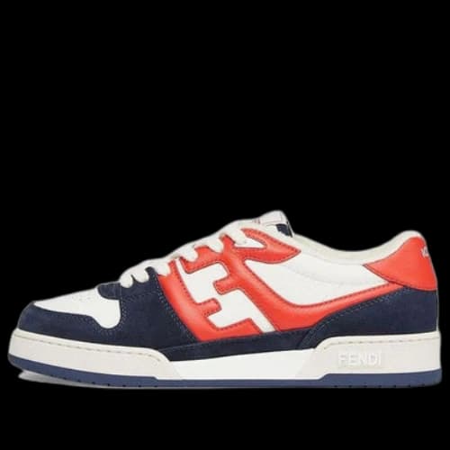 FENDI Match Low Top Suede 'Navy Orange'