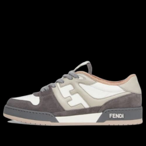 FENDI Match Low Top Suede 'Grey White'