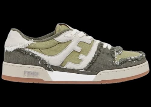 Fendi Match Low Denim Green Gum