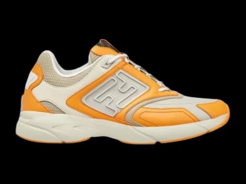 Fendi Logo Low-top Orange