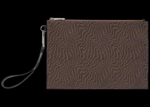 Fendi Jacquard Pouch Brown