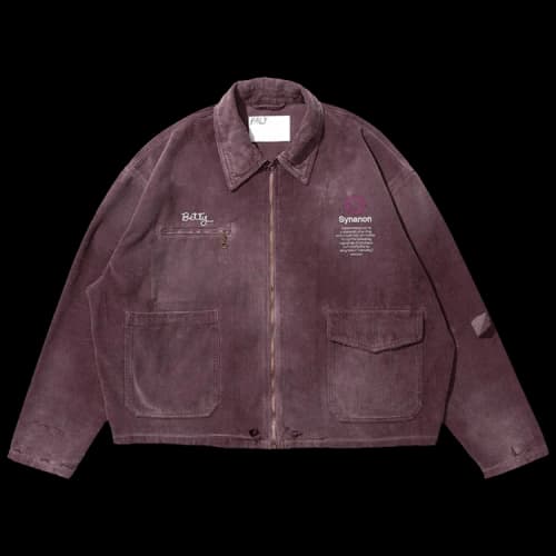 Paly Hollywood Synanon Cord Work Jacket 'Burgundy'