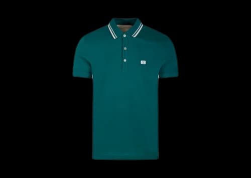 Valentino VLogo Embroidered Short-Sleeved Polo Shirt Green