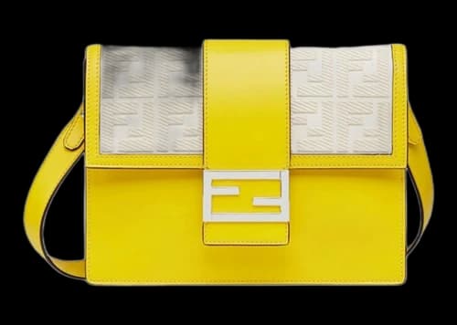 Fendi Flat Medium Baguette Bag Yellow