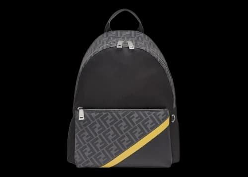 Fendi Black Nylon Backpack Black