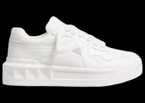 Valentino One Stud XL White Nappa Leather