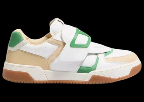 Valentino Joie de Jouer Sneaker White Shell Green