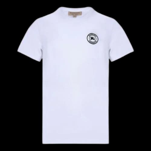 Burberry Logo Cotton Short Sleeve Men's White