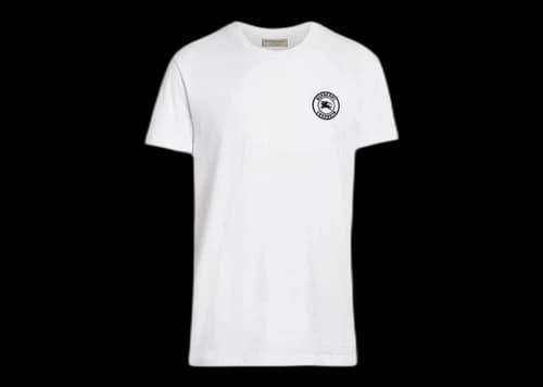 Burberry Embroidered Logo Cotton T-shirt White