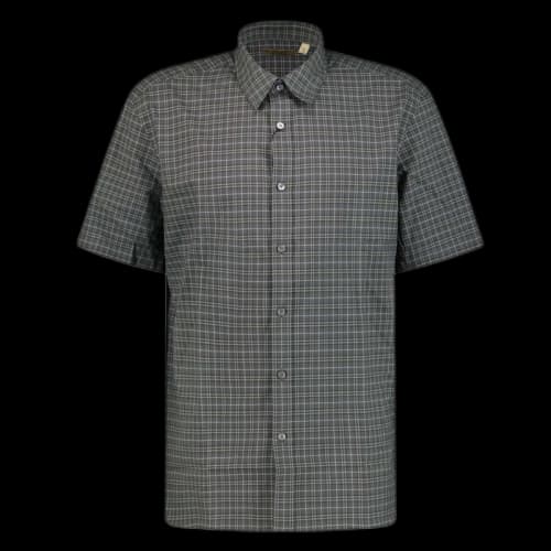 Burberry Edward Short Sleeve Check Shirt Dark Grey