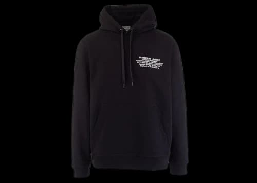 Burberry Location 3D Logo Hoodie Black