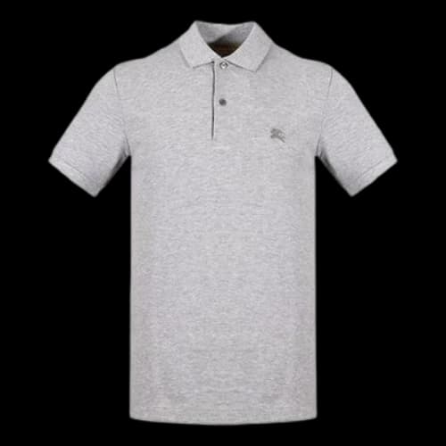Burberry Short Sleeve Polo Shirt Gray