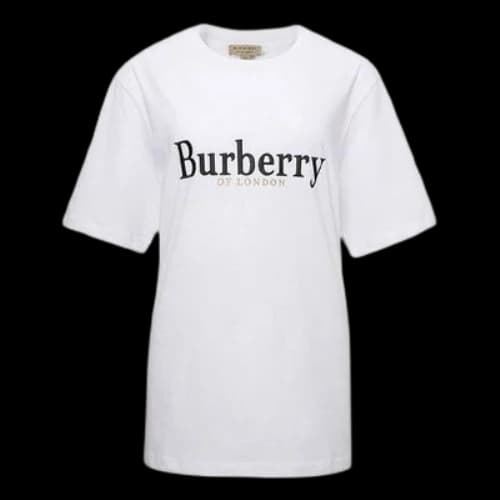 Burberry Cotton Short Sleeve White