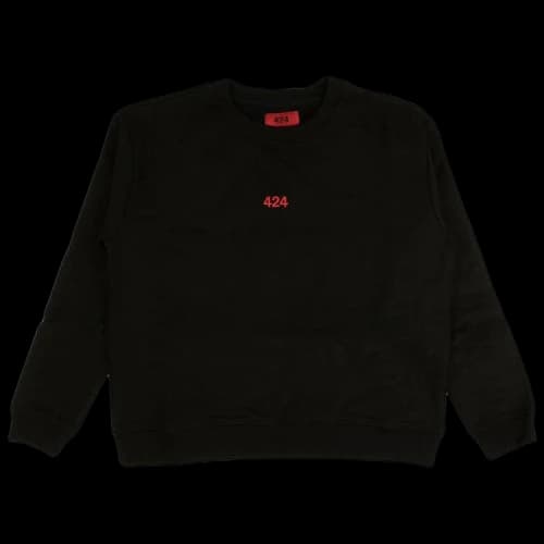 424 Logo Pullover Hoodie Sweatshirt 'Black'