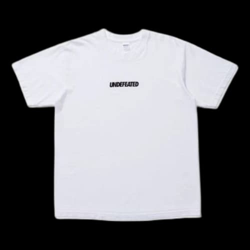 UNDEFEATED Logo Round Neck Short Sleeve Unisex White