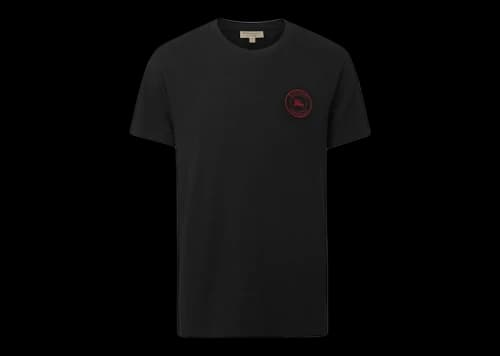 Burberry Red Logo T-shirt Black