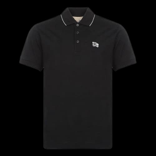 Burberry Short Sleeve Polo Shirt Black