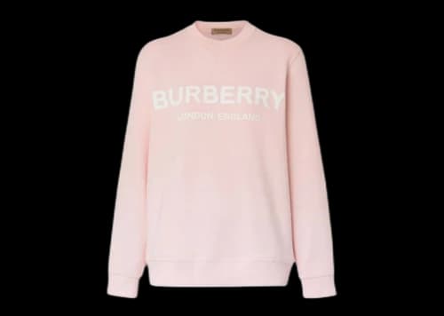 Burberry Women's Logo Sweatshirt Pink