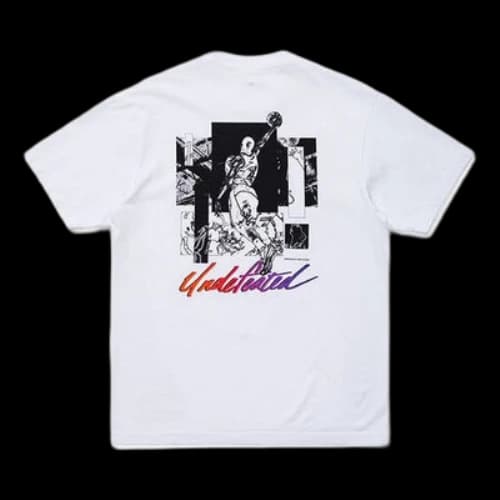 UNDEFEATED Dunk Tee White Letter Applique Tee Unisex White