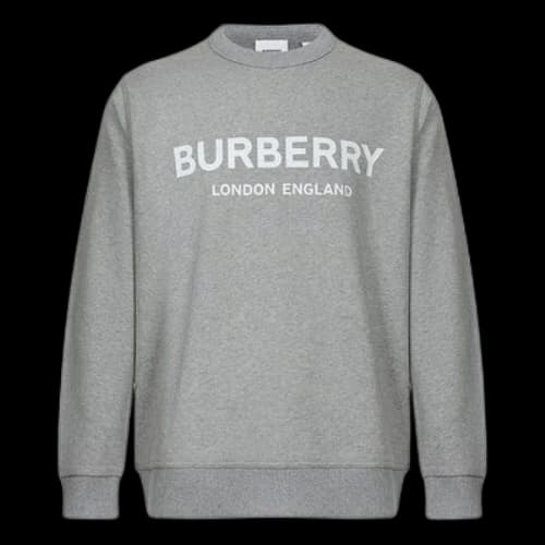 Burberry Logo Printing Round Collar GS Grey