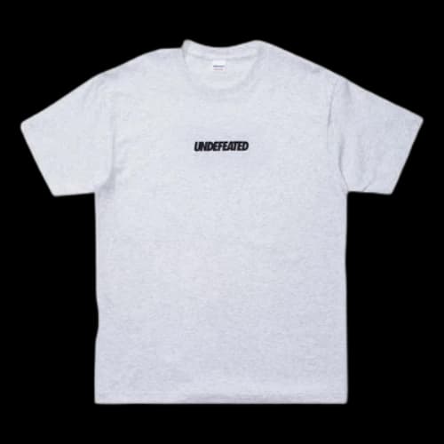 UNDEFEATED LOGO S/S TEE Logo Printing Short Sleeve Unisex Gray