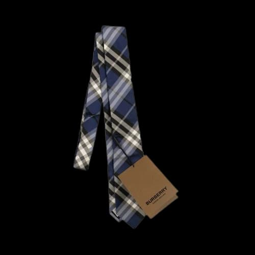 Burberry Modern Cut Vintage Check Silk Tie 'Steel Blue'