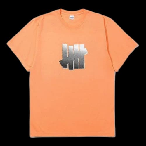 UNDEFEATED Gradient Logo Printing Short Sleeve Orange