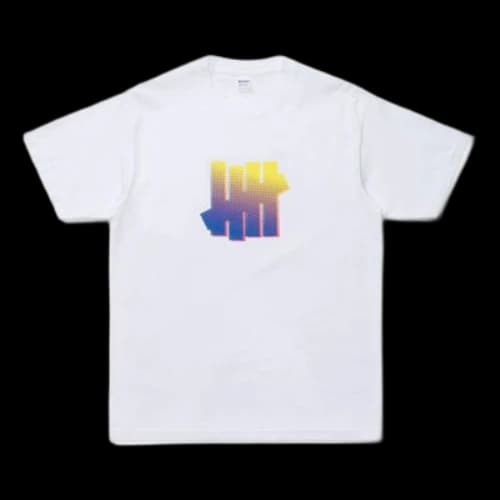 UNDEFEATED HALF TONED Icon Tee Logo Printing Short Sleeve White