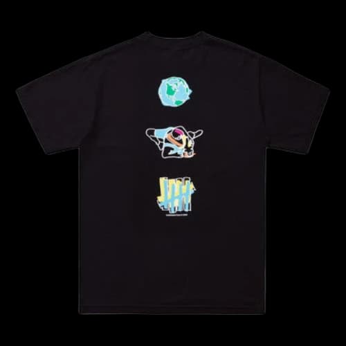 UNDEFEATED WRESTLING S/S TEE Back Applique Short-sleeve Tee Unisex Black