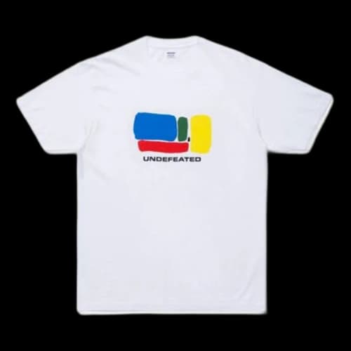 UNDEFEATED Abstract Tee Printing Short Sleeve White