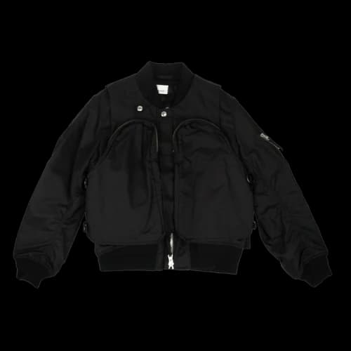Burberry Nylon Twill Bomber Jacket 'Black'