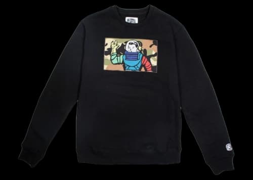 Billionaire Boys Club Astro Camo Crew Sweater Black