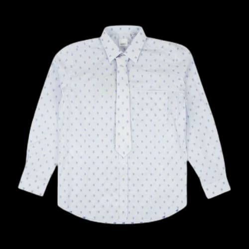 Burberry Monogram Shirt With Tie 'Blue'