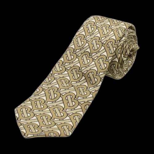 Burberry Logo Print Tie 'Beige'