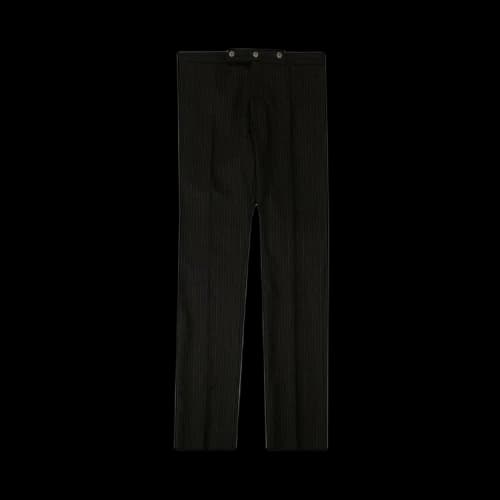 Burberry Pinstriped Wool Trousers 'Black'