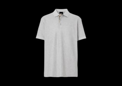 Burberry Signature TB Monogram Patch Polo Grey