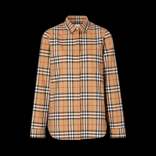 Burberry Vintage Check Print Shirt 'Antique Yellow'
