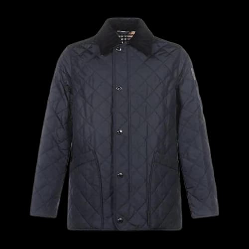 Burberry Diamond Quilted Thermoregulated Barn Jacket Navy
