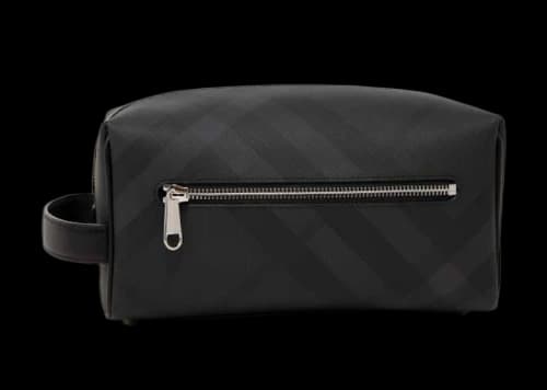 Burberry Vintage Check Print Wash Bag Black