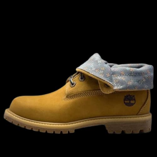 Timberland Authentic Waterproof Roll-Top Floral Print Boots 'Wheat Grey' (Women's)