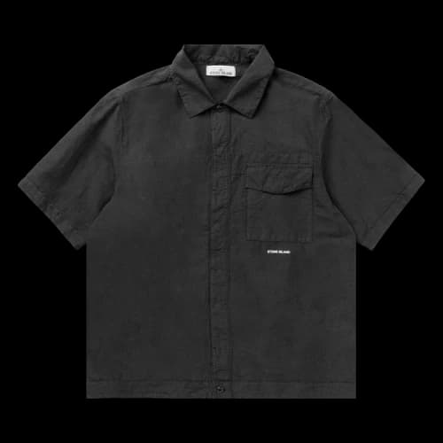 Stone Island Short-Sleeve Overshirt 'Black'